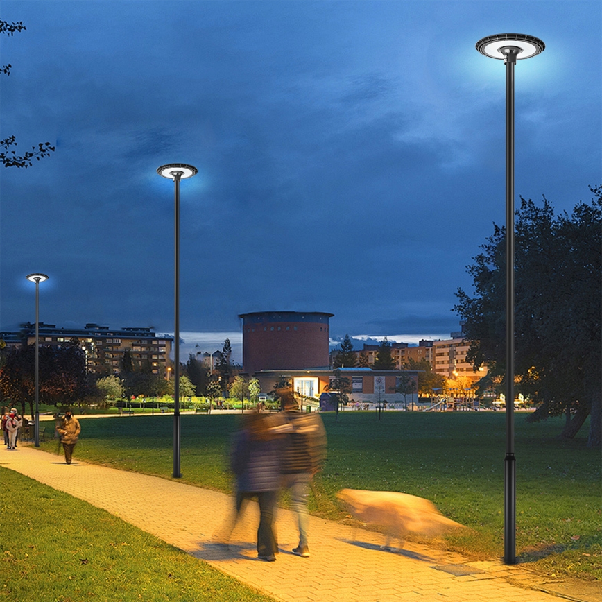 Brilagi - LED pouličné svietidlo so stĺpom 5 m URBANSPARK LED/120W/230V čierne IP65