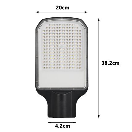Brilagi - LED pouličné svietidlo URBANLIGHT LED/100W/230V čierne IP65