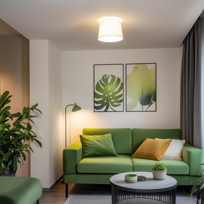 Brilagi - LED prisadené stropné svietidlo CERIA 1xE27/40W/230V pr. 30 cm béžové