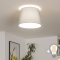 Brilagi - LED prisadené stropné svietidlo CERIA 1xE27/40W/230V priemer 30 cm sivá