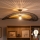 Brilagi - LED prisadené stropné svietidlo CERIA BOHO 1xE27/60W/230V priemer 100 cm čierna/hnedá