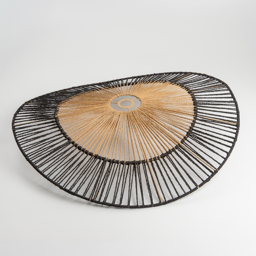 Brilagi - LED prisadené stropné svietidlo CERIA BOHO 1xE27/60W/230V priemer 100 cm čierna/hnedá