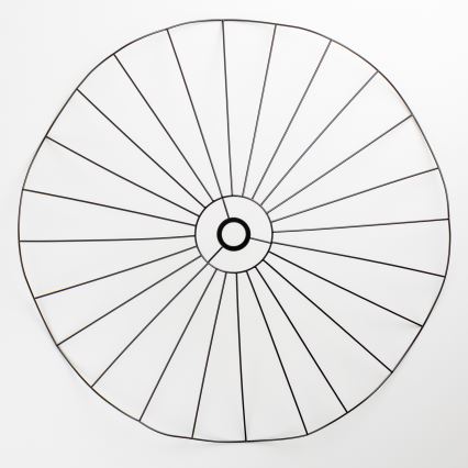 Brilagi - LED prisadené stropné svietidlo CERIA WIRE 1xE27/40W/230V pr. 80 cm čierna/dub