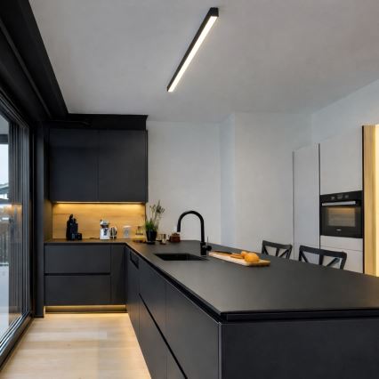 Brilagi - LED prisadené stropné svietidlo FULLDAY LED/20/30/40W/230V 2700/4000/6000K 120 cm čierne