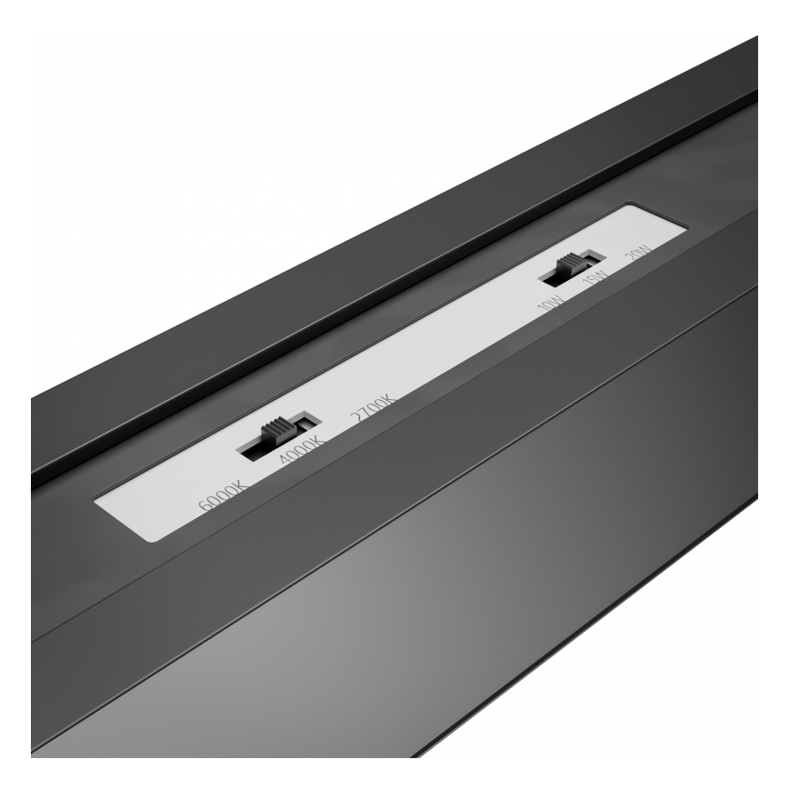 Brilagi - LED stropné prisadené svietidlo FULLDAY LED/30/40/50W/230V 2700/4000/6000K 150 cm UGR19 čierne