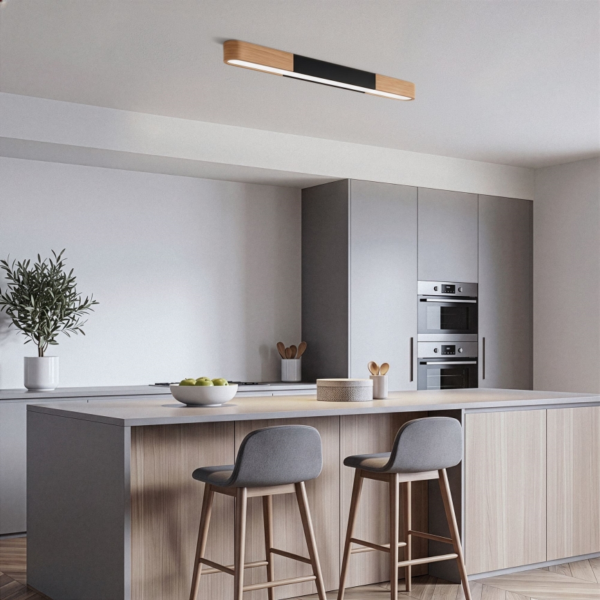 BRILAGI - LED Prisadené stropné svietidlo GARDALINE LED/100W/230V 80 cm dub/čierna