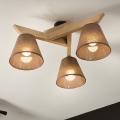 Brilagi - LED  Prisadený luster ANTHONY 3xE14/40W/230V dub/hnedá