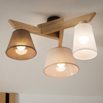 Brilagi - LED  Prisadený luster ANTHONY 3xE14/40W/230V dub