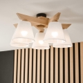 Brilagi - LED  Prisadený luster ANTHONY 5xE14/40W/230V dub/biela