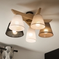Brilagi - LED  Prisadený luster ANTHONY 5xE14/40W/230V dub