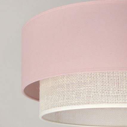 Brilagi - LED prisadený luster BOHO BOBO 1xE27/10W/230V priemer 40 cm ružová/krémová