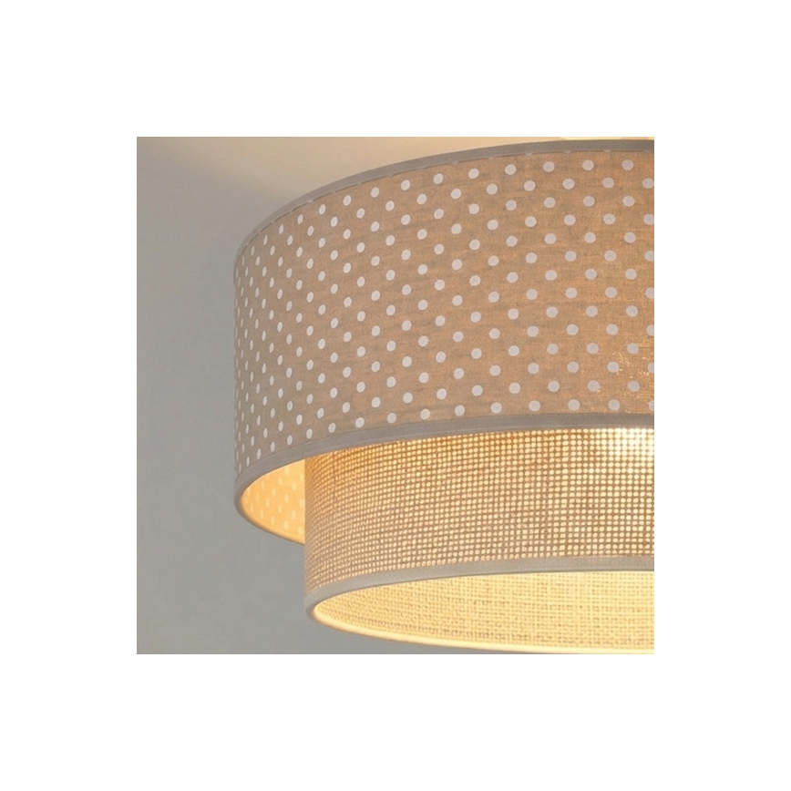Brilagi - LED prisadený luster BOHO BOBO 1xE27/60W/230V priemer 40 cm bodky béžová/krémová