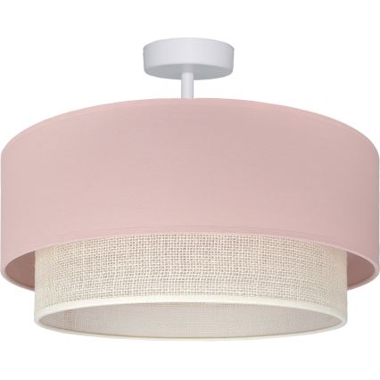 Brilagi - LED prisadený luster BOHO BOBO 1xE27/60W/230V priemer 40 cm ružová/krémová