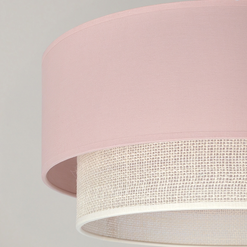Brilagi - LED prisadený luster BOHO BOBO 1xE27/60W/230V priemer 40 cm ružová/krémová