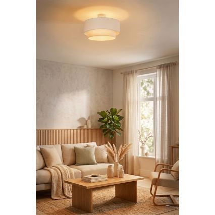 Brilagi - LED prisadený luster BOHO ECO 1xE27/10W/230V priemer 40 cm krémová