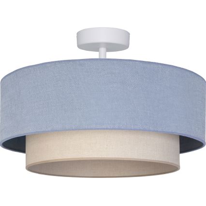 Brilagi - LED prisadený luster BOHO ECO 1xE27/10W/230V priemer 40 cm modrá/krémová