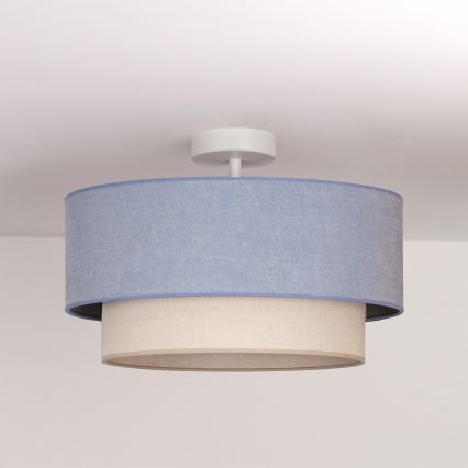 Brilagi - LED prisadený luster BOHO ECO 1xE27/10W/230V priemer 40 cm modrá/krémová