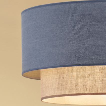 Brilagi - LED prisadený luster BOHO ECO 1xE27/10W/230V priemer 40 cm modrá/krémová