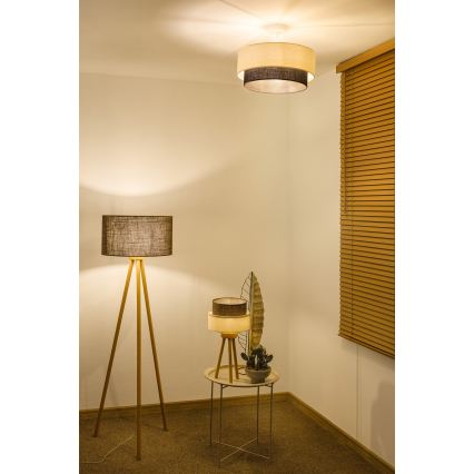 Brilagi - LED prisadený luster BOHO STYLE 1xE27/15W/230V priemer 40 cm krémová/hnedá