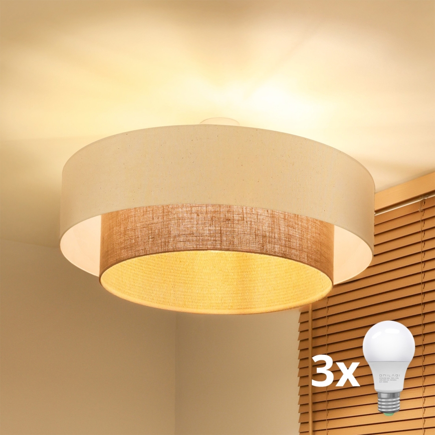 Brilagi - LED prisadený luster BOHO STYLE 3xE27/15W/230V, priemer 80 cm