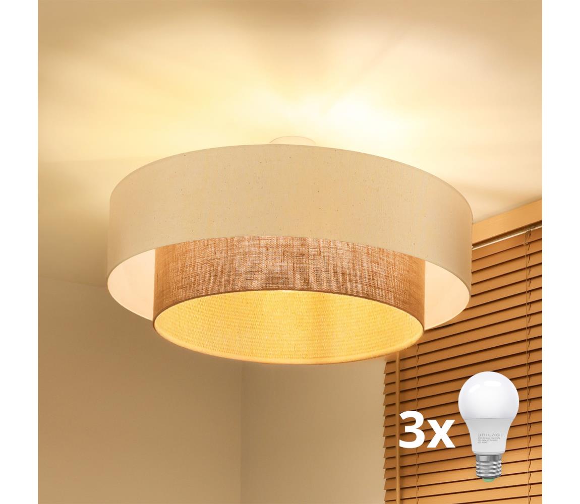 Brilagi - LED prisadený luster BOHO STYLE 3xE27/15W/230V priemer 80 cm 8590828006787