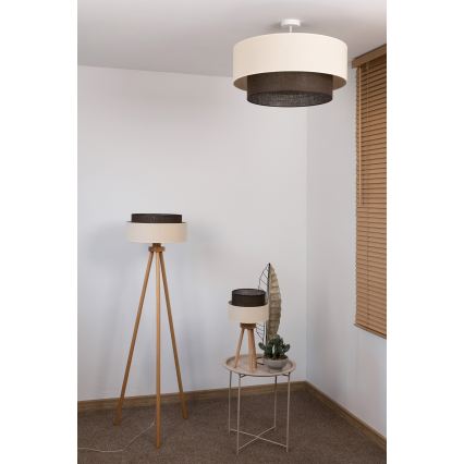 Brilagi - LED prisadený luster BOHO STYLE 3×E27/15W/230V Ø 60 cm krémový/hnedý