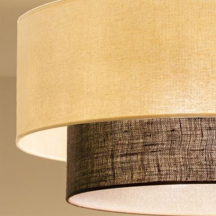 Brilagi - LED prisadený luster BOHO STYLE 3×E27/15W/230V Ø 60 cm krémový/hnedý