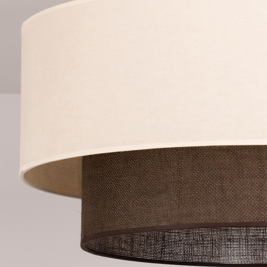 Brilagi - LED prisadený luster BOHO STYLE 3×E27/15W/230V Ø 60 cm krémový/hnedý