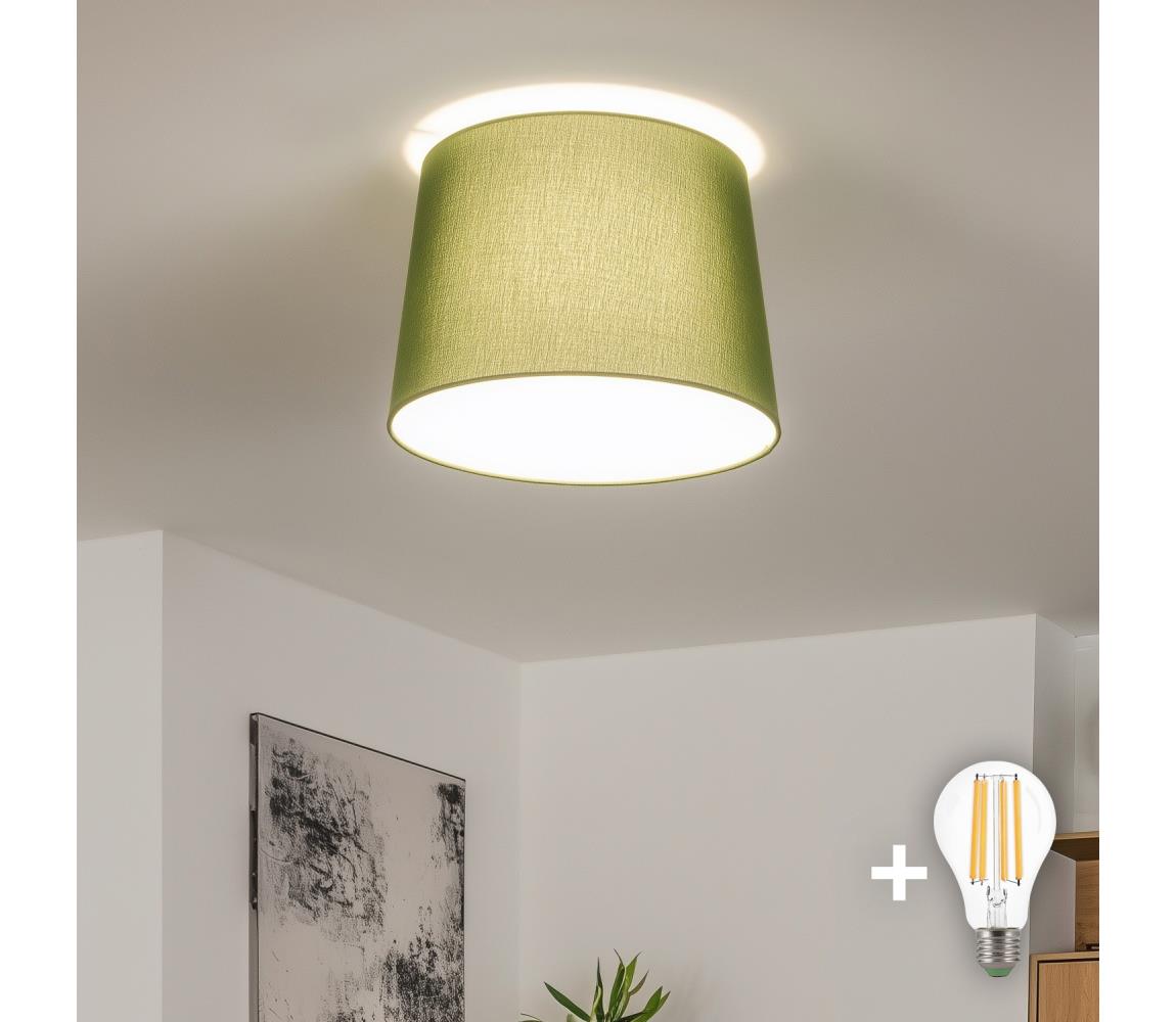 Brilagi - LED Prisadený luster CERIA 1xE27/40W/230V pr. 30 cm zelený BG3991+EG781039
