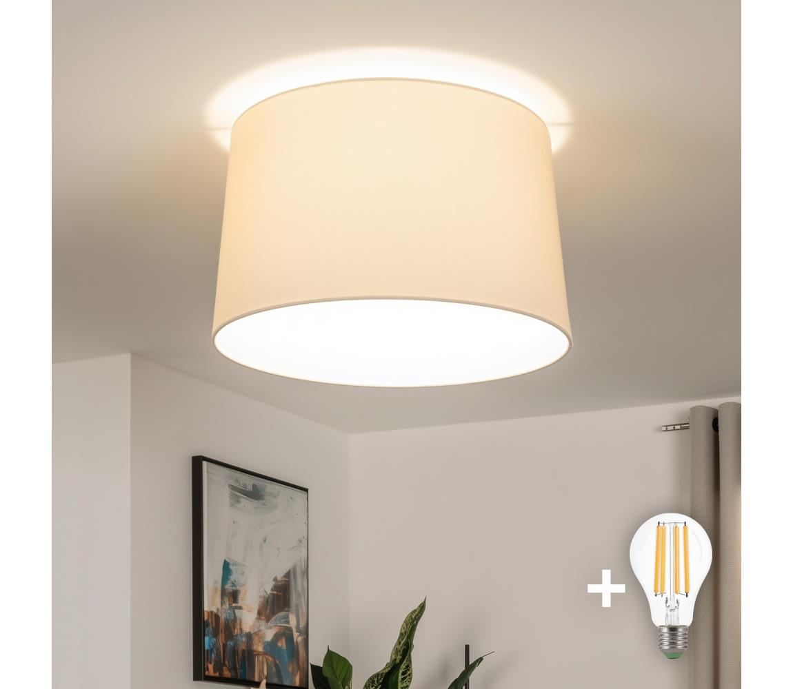 Brilagi - LED prisadený luster CERIA 1xE27/40W/230V pr. 45 cm béžová BG3988+EG781043