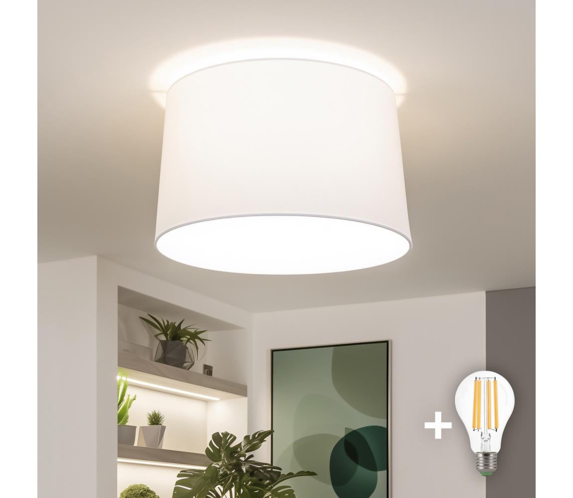 Brilagi - LED prisadený luster CERIA 1xE27/40W/230V pr. 45 cm biela BG3991+EG781041