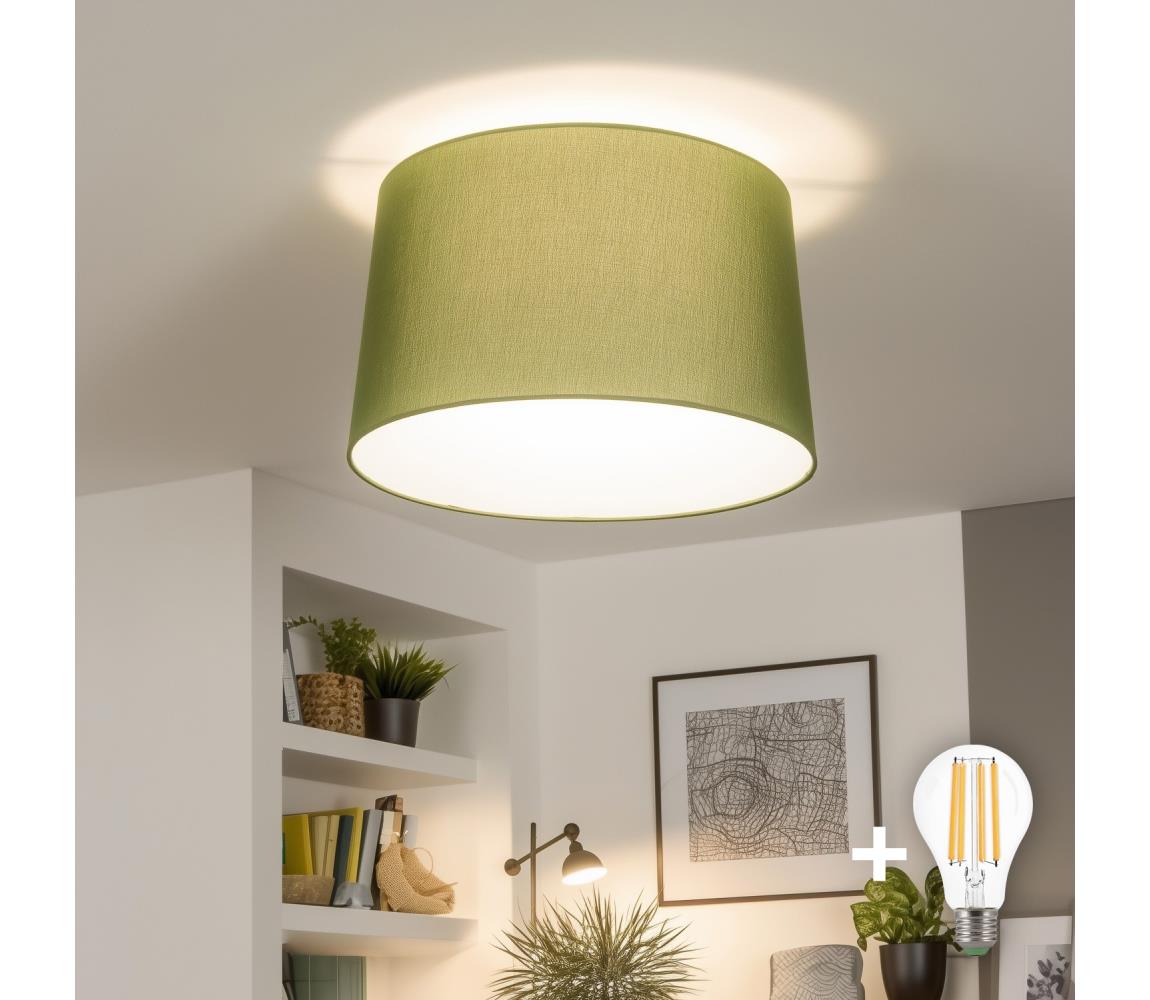 Brilagi - LED prisadený luster CERIA 1xE27/40W/230V pr. 45 cm zelený BG3988+EG781045