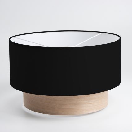 Brilagi - LED Prisadený luster CERIA 1xE27/40W/230V pr. 50 cm čierna/béžová