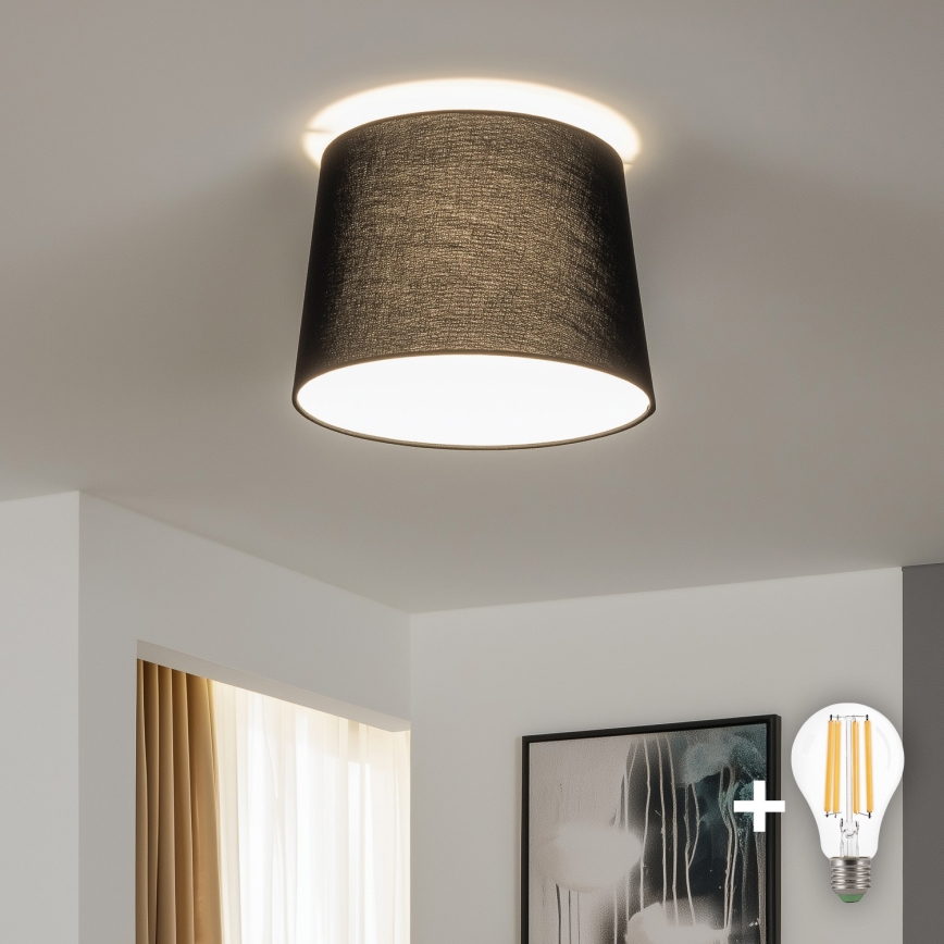 Brilagi - LED prisadený luster CERIA 1xE27/40W/230V priemer 30 cm čierna