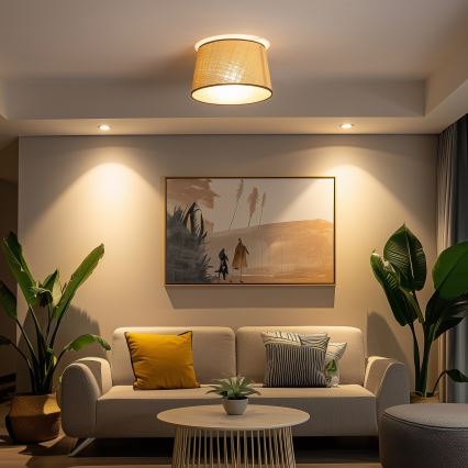 Brilagi - LED prisadený luster CERIA 1xE27/40W/230V, priemer 35 cm, béžový