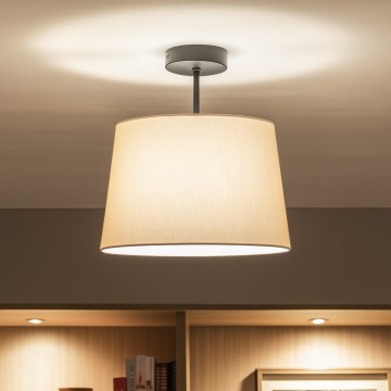 Brilagi - LED prisadený luster CERIA 1xE27/60W/230V pr. 30 cm čierna/béžová