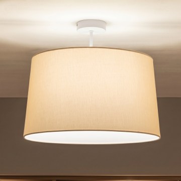 Brilagi - LED Prisadený luster CERIA 1xE27/60W/230V pr. 45 cm biela/béžová