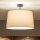 Brilagi - LED Prisadený luster CERIA 1xE27/60W/230V pr. 45 cm čierna/béžová