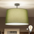 Brilagi - LED prisadený luster CERIA 1xE27/60W/230V pr. 45 cm čierna/zelená