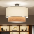 Brilagi - LED prisadený luster CERIA 1xE27/60W/230V pr. 50 cm čierna/biela/béžová