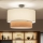 Brilagi - LED prisadený luster CERIA 1xE27/60W/230V pr. 50 cm čierna/biela/béžová