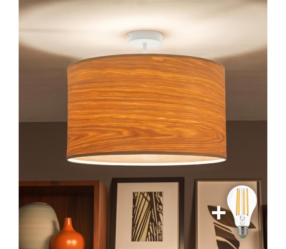 Brilagi - LED prisadený luster CERIA 1xE27/60W/230V priemer 45 cm biela/béžová BG3992+EG781087