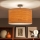 Brilagi - LED prisadený luster CERIA 1xE27/60W/230V, priemer 45 cm, čierna/béžová