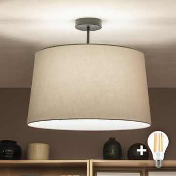 Brilagi - LED prisadený luster CERIA 1xE27/60W/230V priemer 45 cm čierna/šedá