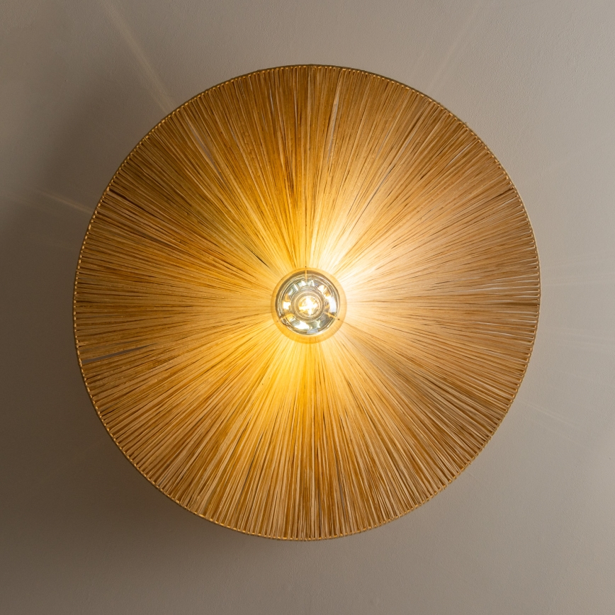 Brilagi - LED prisadený luster CERIA BOHO 1x objímka E27/40W/230V, priemer 80 cm, rafia