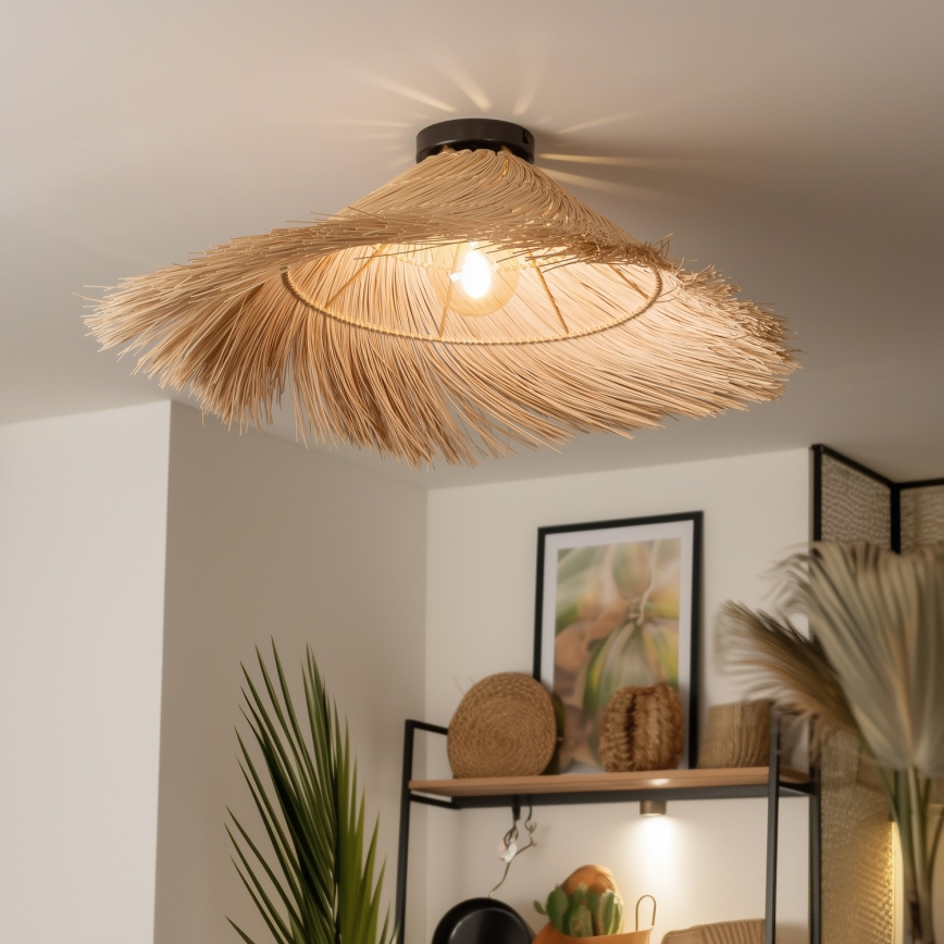 Brilagi - LED prisadený luster CERIA BOHO 1xE27/40W/230V pr. 100 cm ratan