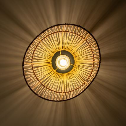 Brilagi - LED Prisadený luster CERIA BOHO 1xE27/40W/230V pr. 30 cm hnedá