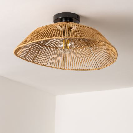 Brilagi - LED Prisadený luster CERIA BOHO 1xE27/40W/230V pr. 50 cm hnedá