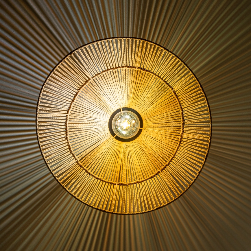 Brilagi - LED Prisadený luster CERIA BOHO 1xE27/40W/230V pr. 50 cm hnedá