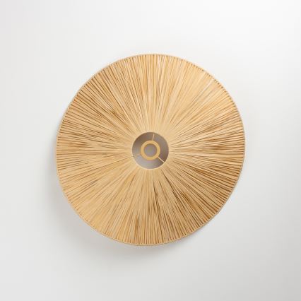 Brilagi - LED prisadený luster CERIA BOHO 1xE27/40W/230V pr. 60 cm rafia/dub